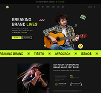 Festival and Events Joomla template - JA Festival